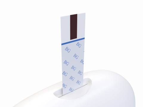 Glucometer with strip blood 3D Model