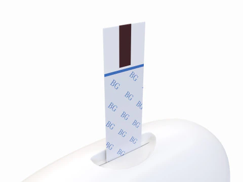 Glucometer with strip blood 3D Model