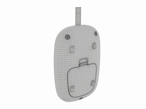 Glucometer with strip blood 3D Model