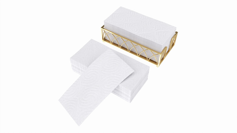 Hand paper napkins with holder Modelo 3D .c4d .max .obj .3ds .fbx .stl .blend 