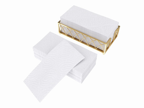 Hand paper napkins with holder 3D मॉडल