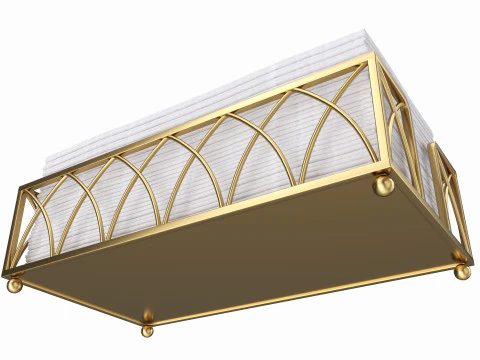 Tovaglioli di carta a mano con supporto Modello 3D