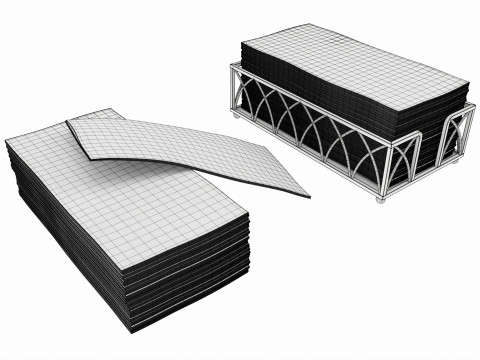 Hand paper napkins with holder Modelo 3D
