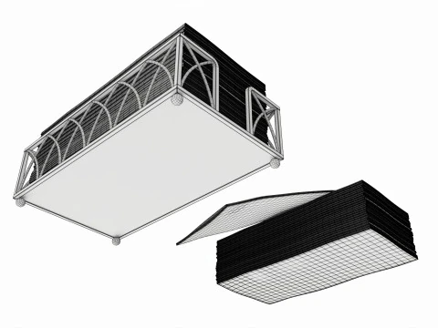 Tovaglioli di carta a mano con supporto Modello 3D