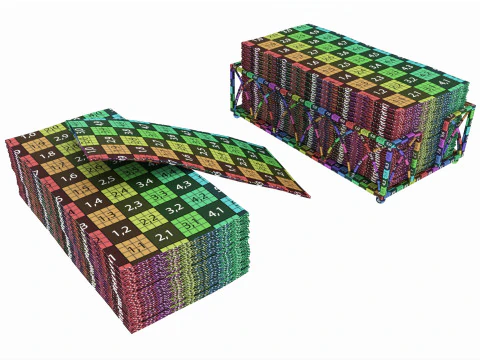 Tovaglioli di carta a mano con supporto Modello 3D