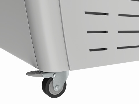 Ice cream freezer with curved glass doors Model 3D