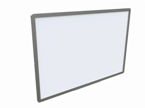 Magnetic dry erase white board 3D Model