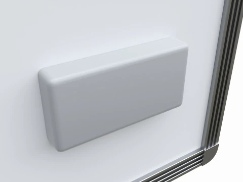 Magnetic dry erase white board 3D Model