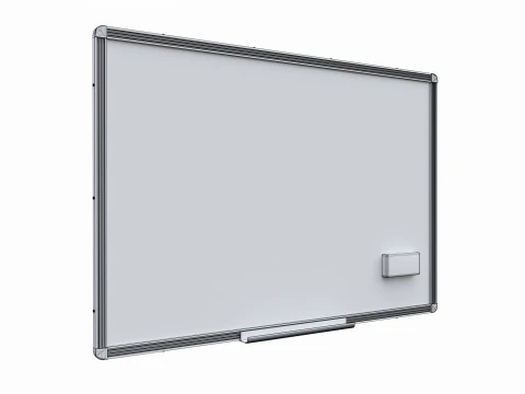Magnetic dry erase white board 3D Model