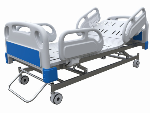 Medical Adjustable Five Functions Hospital Bed 3D 모델