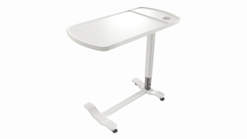 Medical Mobile Food Over Bed Table 3D Модель .c4d .max .obj .3ds .fbx .stl .blend 