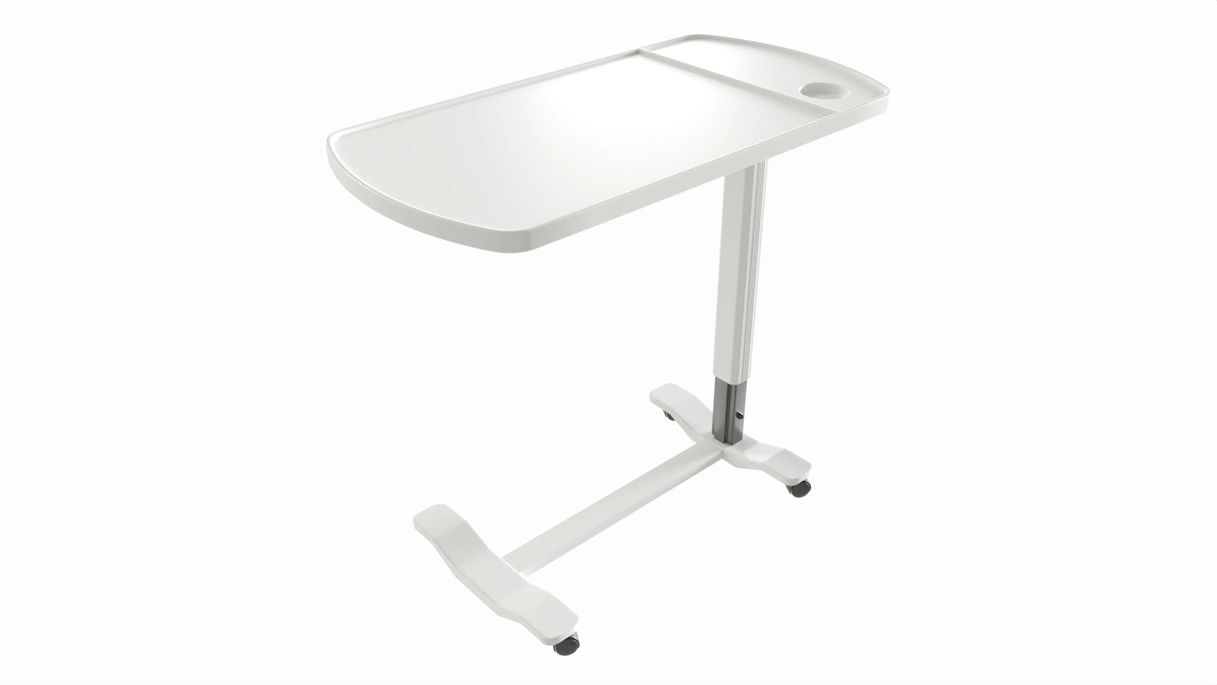 Medical Mobile Food Over Bed Table 3D Model .c4d .max .obj .3ds .fbx .stl .blend 