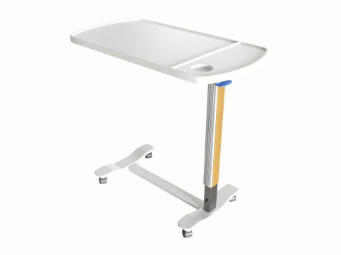 Medical Mobile Food Over Bed Table 3D Model