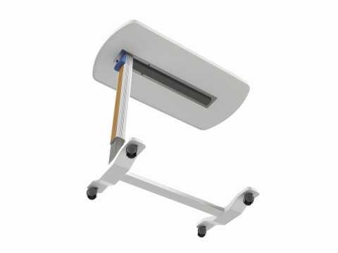 Medical Mobile Food Over Bed Table 3D Модель