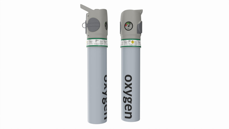 Medical oxygen cylinder Modèle 3D .c4d .max .obj .3ds .fbx .stl .blend 
