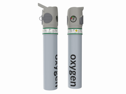 Medical oxygen cylinder Modello 3D
