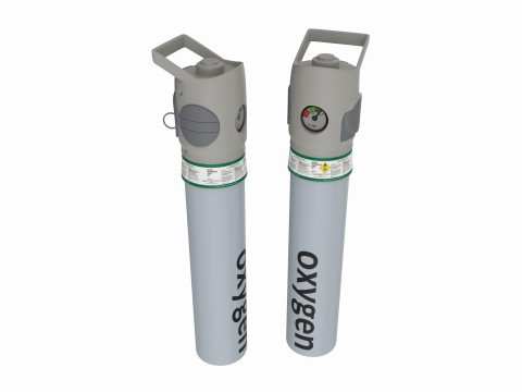 Medical oxygen cylinder Modèle 3D