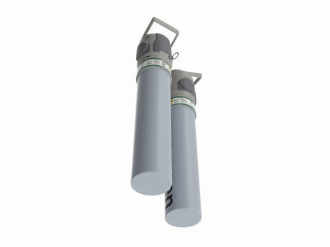Medical oxygen cylinder Modèle 3D