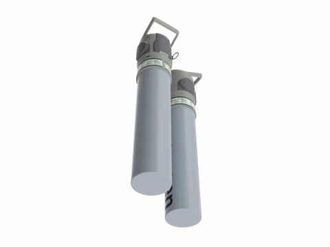 Medical oxygen cylinder 3D Model