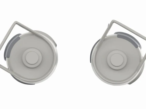 Medical oxygen cylinder 3D Model