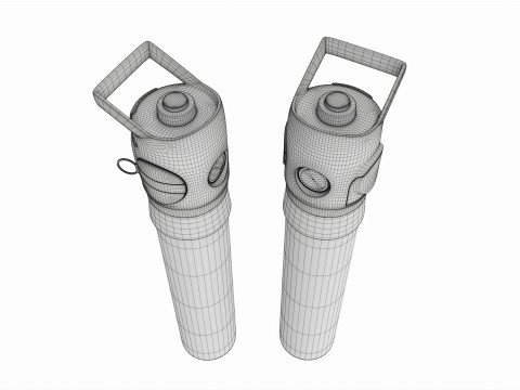 Medical oxygen cylinder Modèle 3D