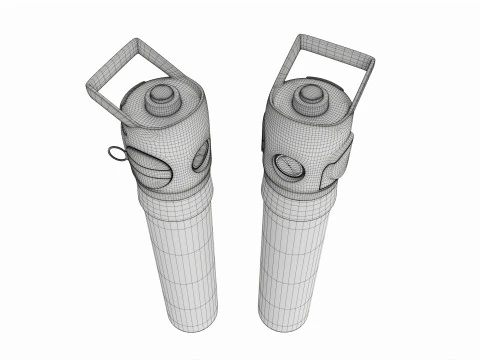 Medical oxygen cylinder 3D Model