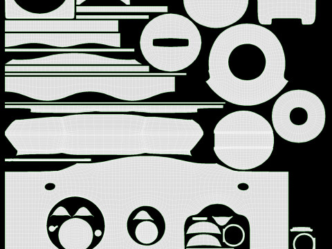 Medical oxygen cylinder Modèle 3D