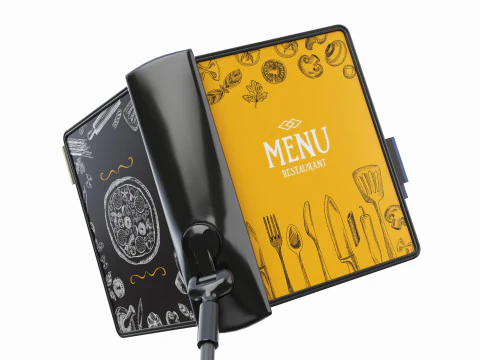 Menus File Flip Organizer on Stand 3D Model