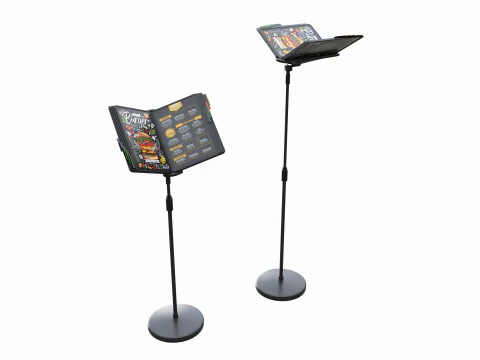 Menus File Flip Organizer on Stand 3D Model