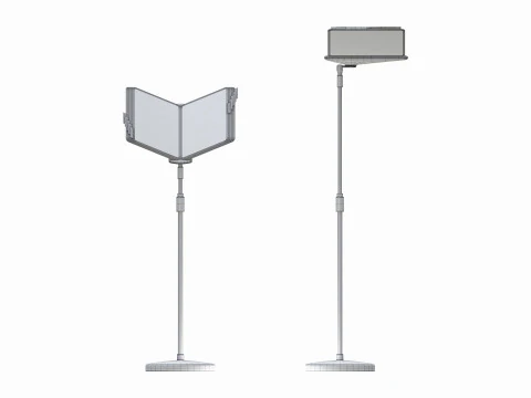 Menus File Flip Organizer on Stand 3D Model