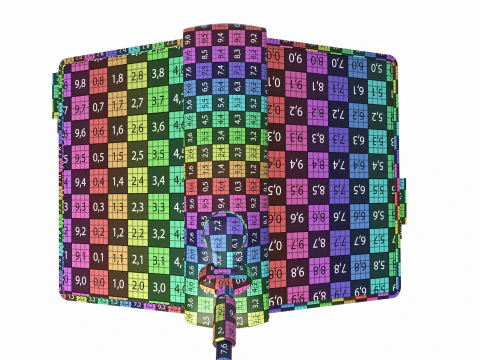 Menus File Flip Organizer on Stand 3D Model