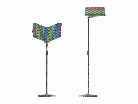 Menus File Flip Organizer on Stand 3D Model