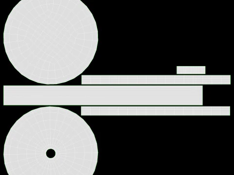 Menus File Flip Organizer on Stand 3D Model