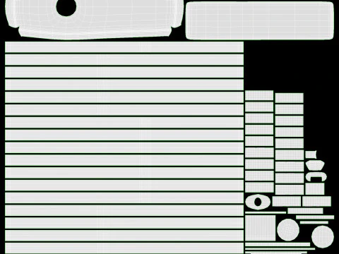 Menus File Flip Organizer on Stand 3D Model