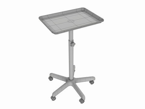 Mobile Doctor Tattoo Instrument Procedure Tray 3D Model