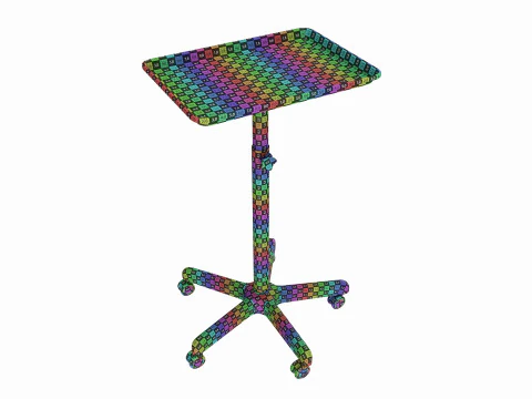 Vassoio per procedure mobile per strumenti per tatuaggi medici Modello 3D