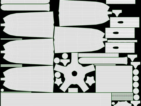 Vassoio per procedure mobile per strumenti per tatuaggi medici Modello 3D