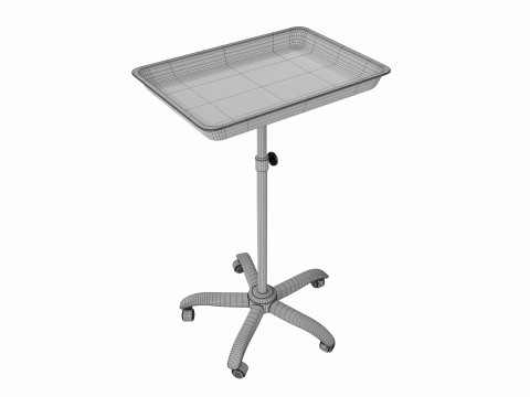 Mobile Medical Tattoo Instrument Procedure Tray 3D 모델