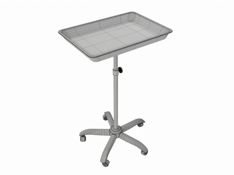 Vassoio mobile per procedure di strumenti medici per tatuaggi Modello 3D