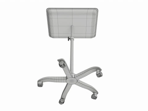 Vassoio mobile per procedure di strumenti medici per tatuaggi Modello 3D