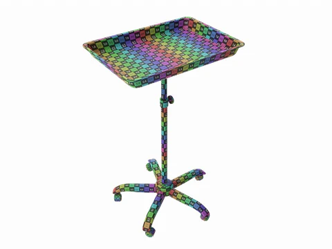 Vassoio mobile per procedure di strumenti medici per tatuaggi Modello 3D