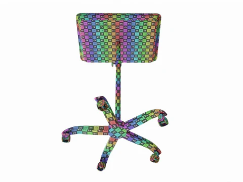 Vassoio mobile per procedure di strumenti medici per tatuaggi Modello 3D