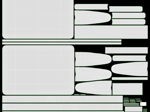 Vassoio mobile per procedure di strumenti medici per tatuaggi Modello 3D