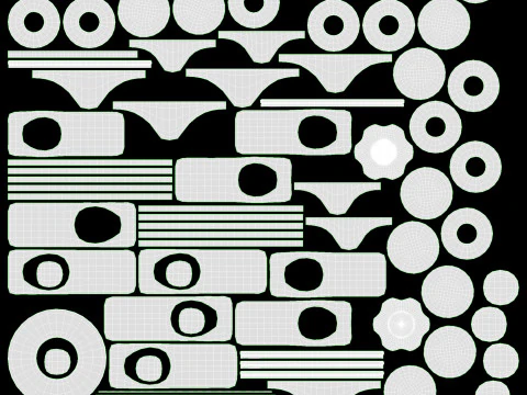 Vassoio mobile per procedure di strumenti medici per tatuaggi Modello 3D