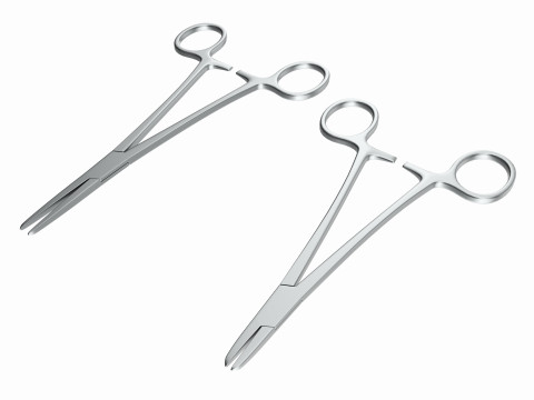 Needle Holder Surgical Instrument Set 3D 모델