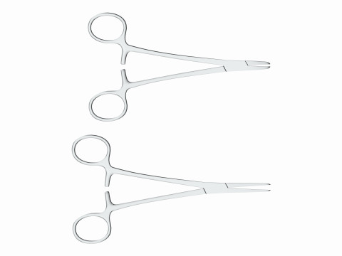 Needle Holder Surgical Instrument Set 3D 모델