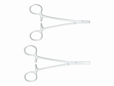 Needle Holder Surgical Instrument Set 3D Model