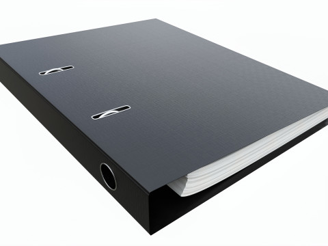 Office document binder mockup 01 Modelo 3D
