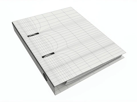 Maqueta de carpeta de documentos de Office 01 Modelo 3D