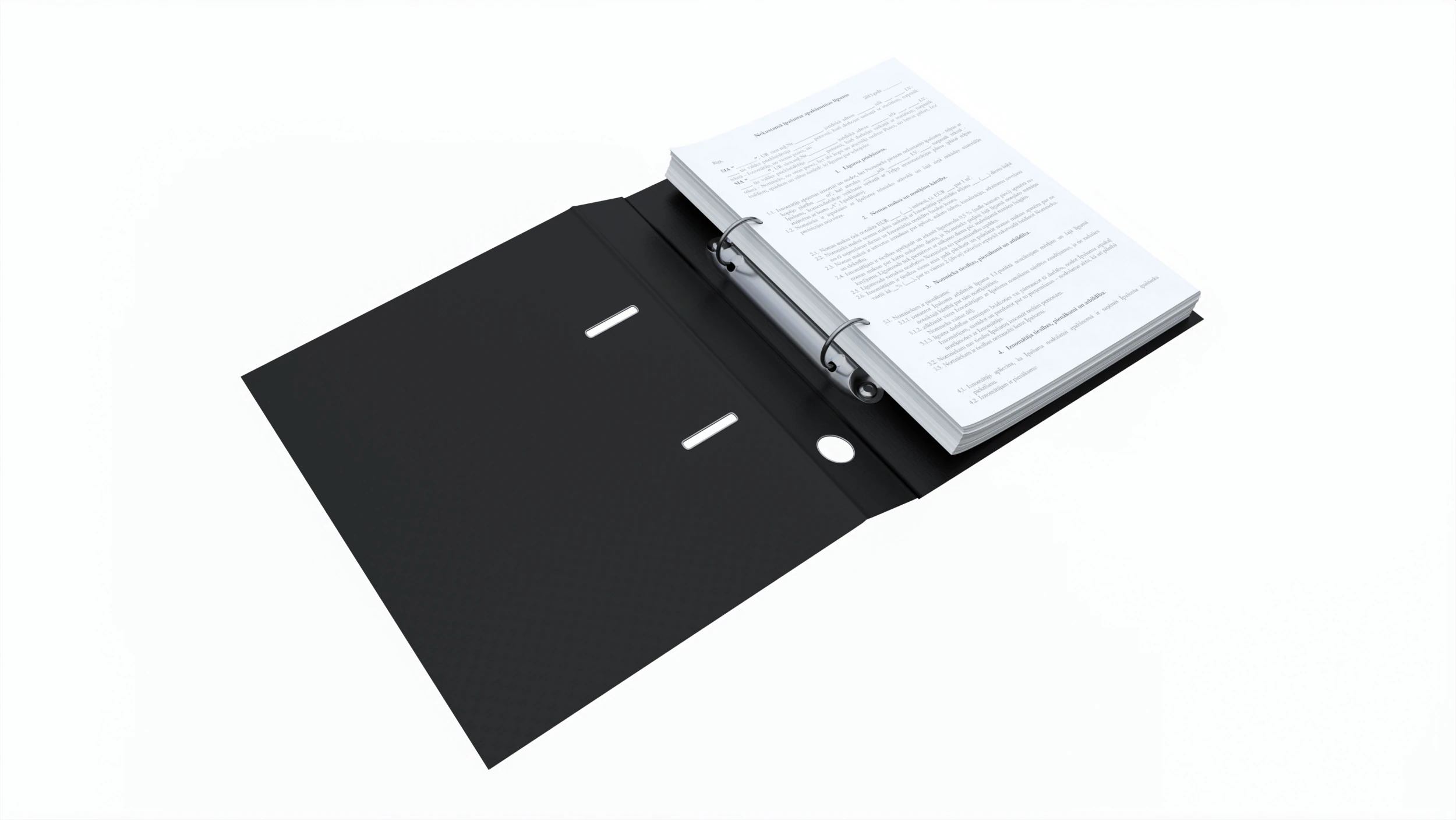 Office document binder mockup 01 open 3D Model .c4d .max .obj .3ds .fbx .stl .blend